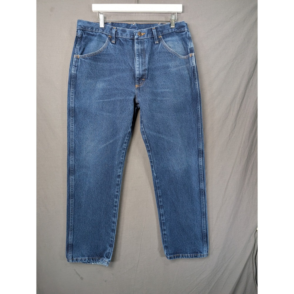 Wrangler Rugged Wear Relaxed Fit Jeans 36x30 Blue Denim